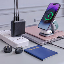 Load image into Gallery viewer, OMNIA Pro 140 140W 3-Port Power Charging Kit+Mac 360 Aluminum Foldable Stand