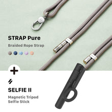 Load image into Gallery viewer, STRAP Pure Braided Rope Strap + SELFIE II Wireless Bluetooth Tripod Selfie Stick