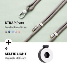 Load image into Gallery viewer, STRAP Pure Braided Rope Strap + SELFIE LIGHT Magnetic LED Light