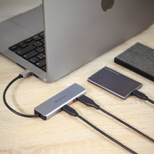 Load image into Gallery viewer, CASA Hub A04 USB-C Gen2 SuperSpeed 4-in-1 Hub ＋ iKlips DUO+ Apple Lightning Flash Drive (128G)
