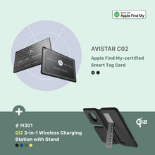 Load image into Gallery viewer, AVISTAR C02 Smart Tag Card + Mag Book Qi2 3-in-1 Wireless Charging Station with Stand
