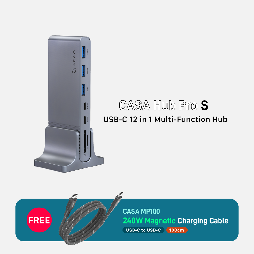 CASA HUB Pro S USB-C 12-in-1 Multi-Function Hub