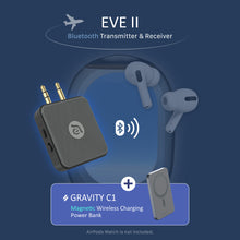 Load image into Gallery viewer, EVE II  Bluetooth Transmitter &amp; Receiver + Adam Elements - GRAVITY C1 （Grey）
