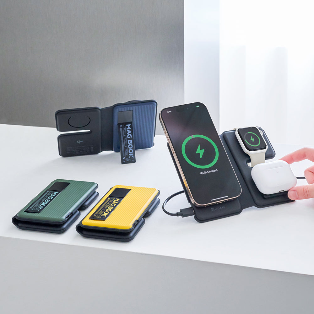 M301 Qi2 3-in-1 Wireless Charging Station with Stand - 2PCS