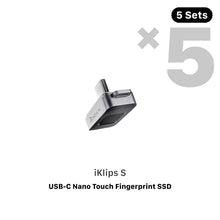 Load image into Gallery viewer, (5 Sets) iKlips S USB-C Nano Touch Fingerprint SSD
