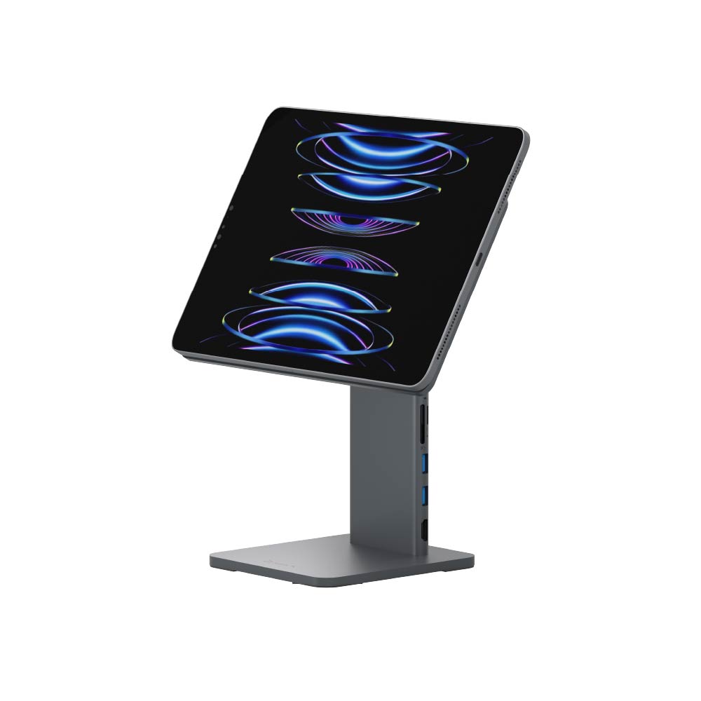 Mag M Pro Magnetic 8-in-1 iPad Stand Hub + PeAk II Ultra HD 4K 60Hz HDMI Cable (2M)