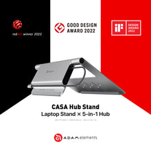 Load image into Gallery viewer, CASA Hub Stand - USB-C 5-in-1 Laptop Stand Hub
