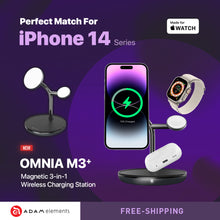Load image into Gallery viewer, OMNIA M3+ Magnetic 3-in-1 Wireless Charging Station
